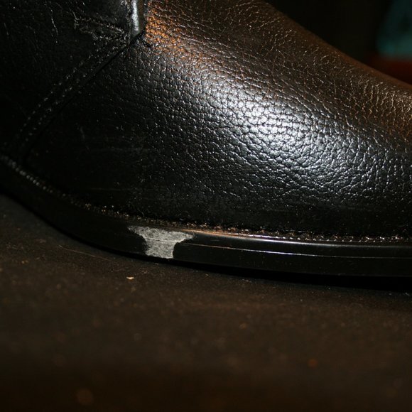 Barclay Black Loafer Dress Shoes with Buckle Used - Picture 9 of 16